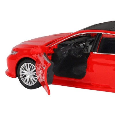Машина "АВТОПАНОРАМА" Toyota Camry, красный, 1/32, свет, звук, инерция, в/к 17,5*13,5*9 см