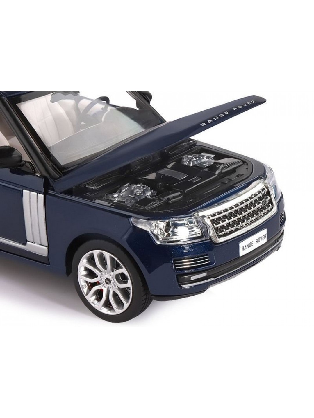 Машина "АВТОПАНОРАМА" Range Rover, синий металлик, 1/26, свет, звук, в/к 24,5*12,5*10,5 см