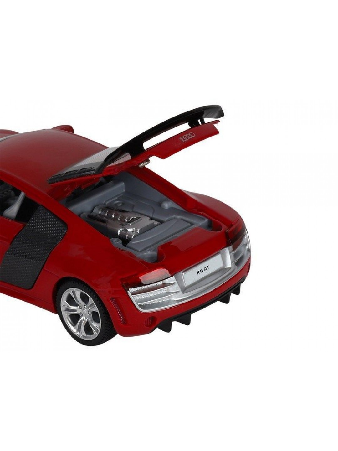 Машина "АВТОПАНОРАМА" Audi R8 GT, красный, 1/32, свет, звук, инерция, в/к 17,5*13,5*9 см