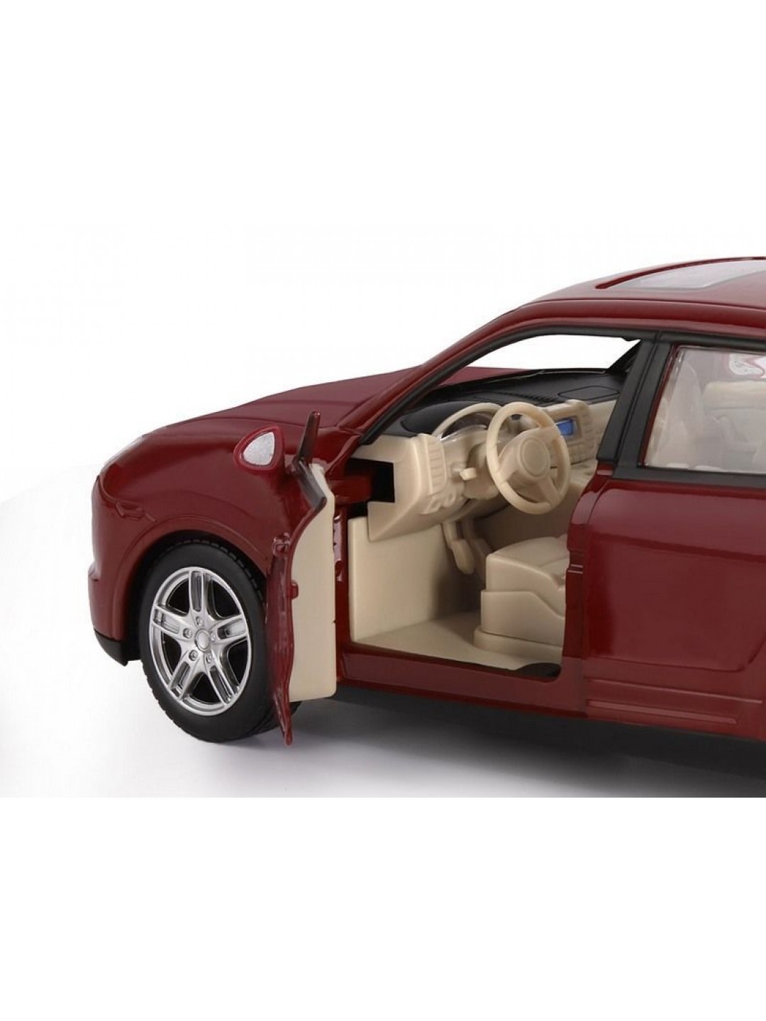 Машина "АВТОПАНОРАМА" Porsche Cayenne S, бордовый, 1/24, в/к 24,5*12,5*10,5 см