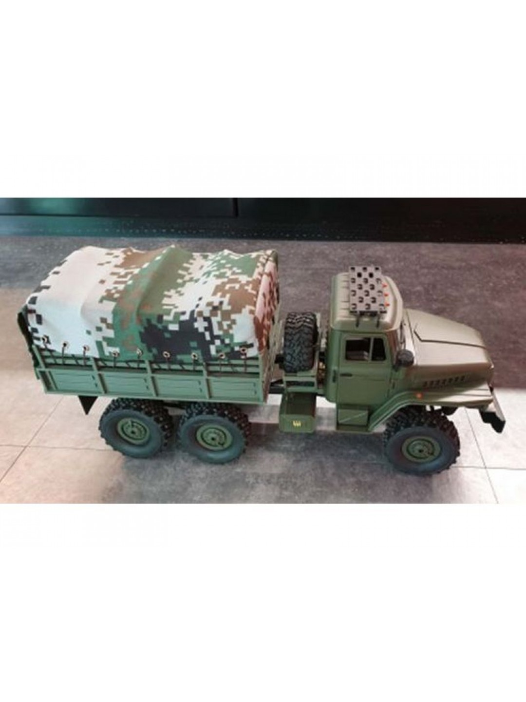Радиоуправляемая машина WPL УРАЛ с тентом (зеленый) 6WD 2.4G 1/16 RTR