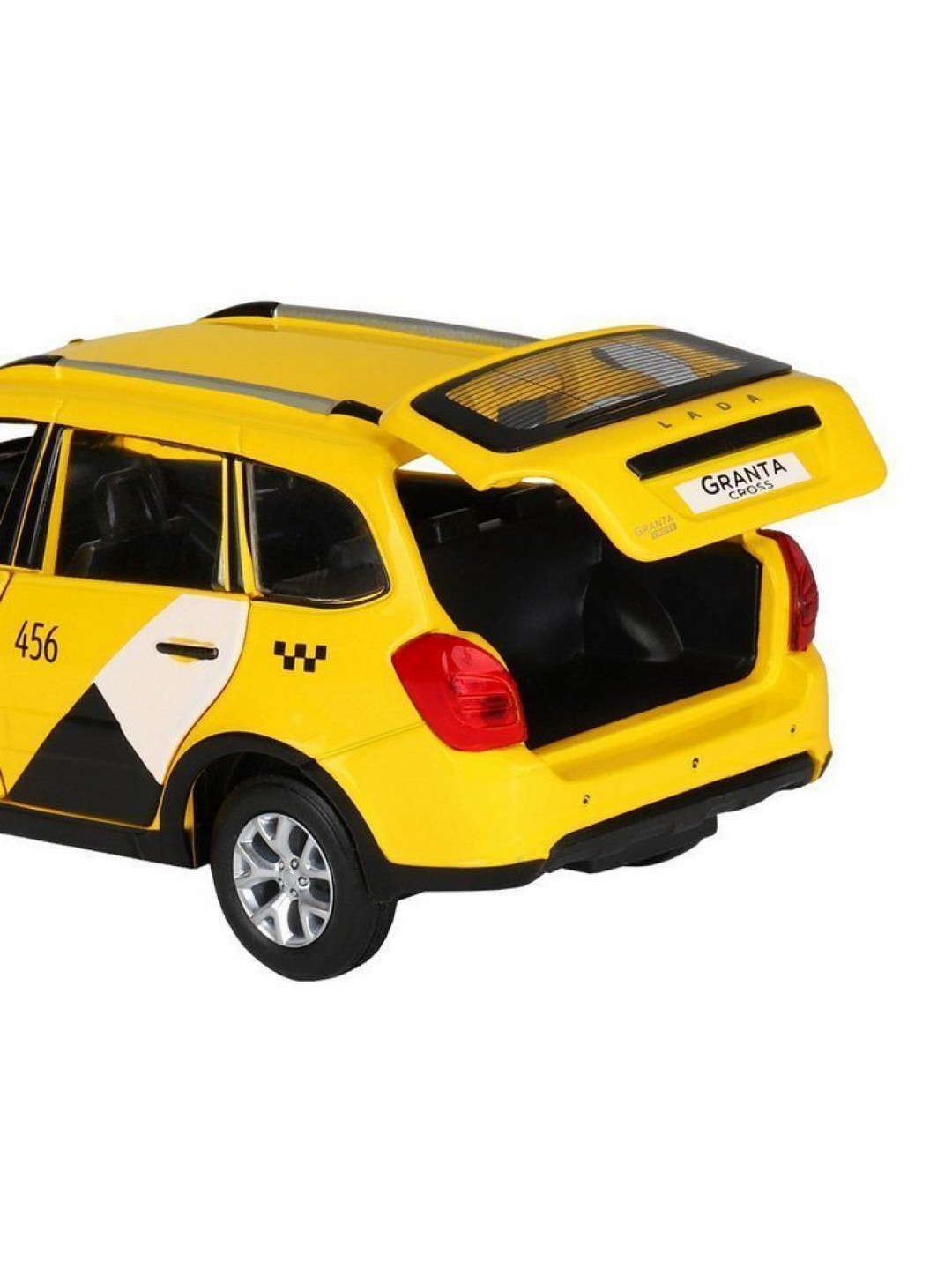 Машина "АВТОПАНОРАМА" Яндекс.Такси LADA GRANTA CROSS, желтый, 1/24, в/к 24,5*12,5*10,5 см