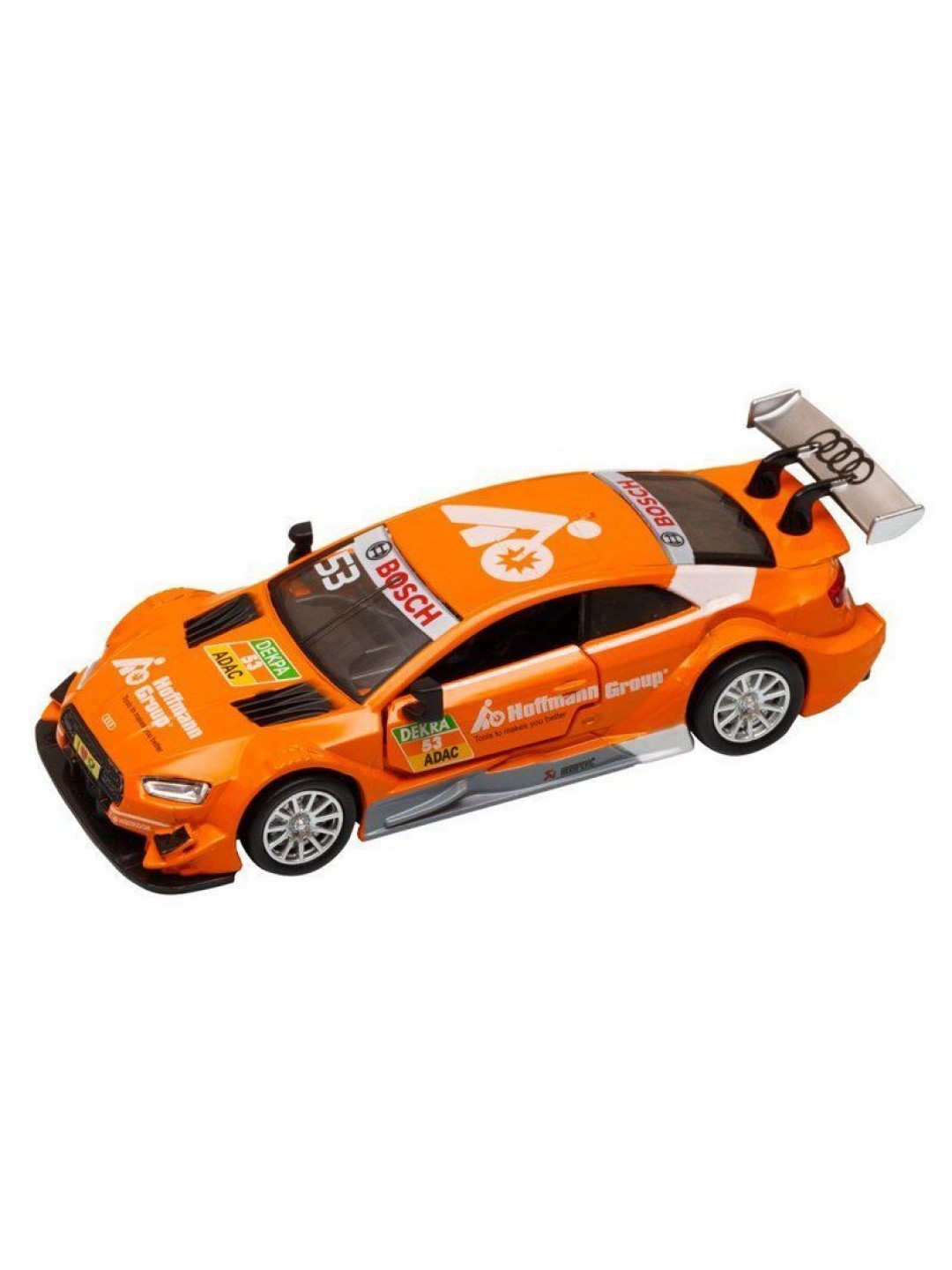 Машина "АВТОПАНОРАМА" Audi RS 5 DTM, оранжевый, 1/43, откр. двери, в/к 17,5*12,5*6,5 см