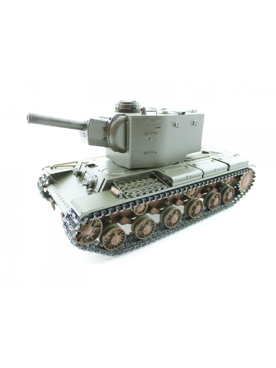 P/У танк Torro КВ-2 1/16  2.4G, СССР, зеленый, ИК-пушка, деревянная коробка