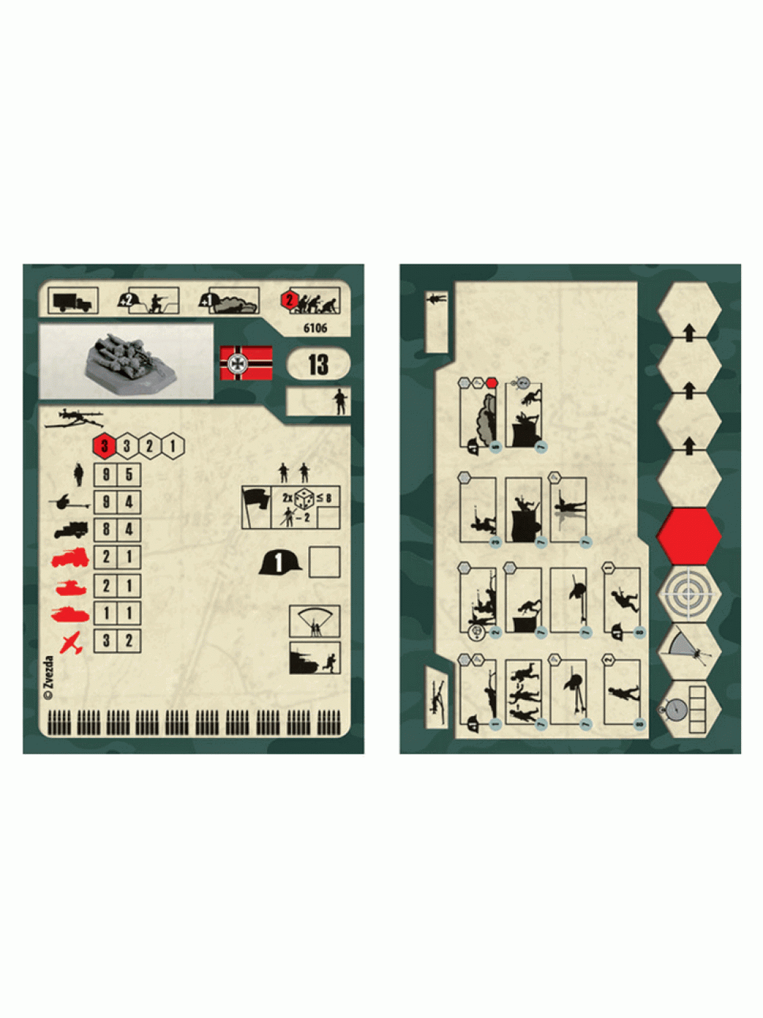 Сборные солдатики ZVEZDA Немецкий пулемет МГ-34 с расчётом 1939-42гг, 1/72