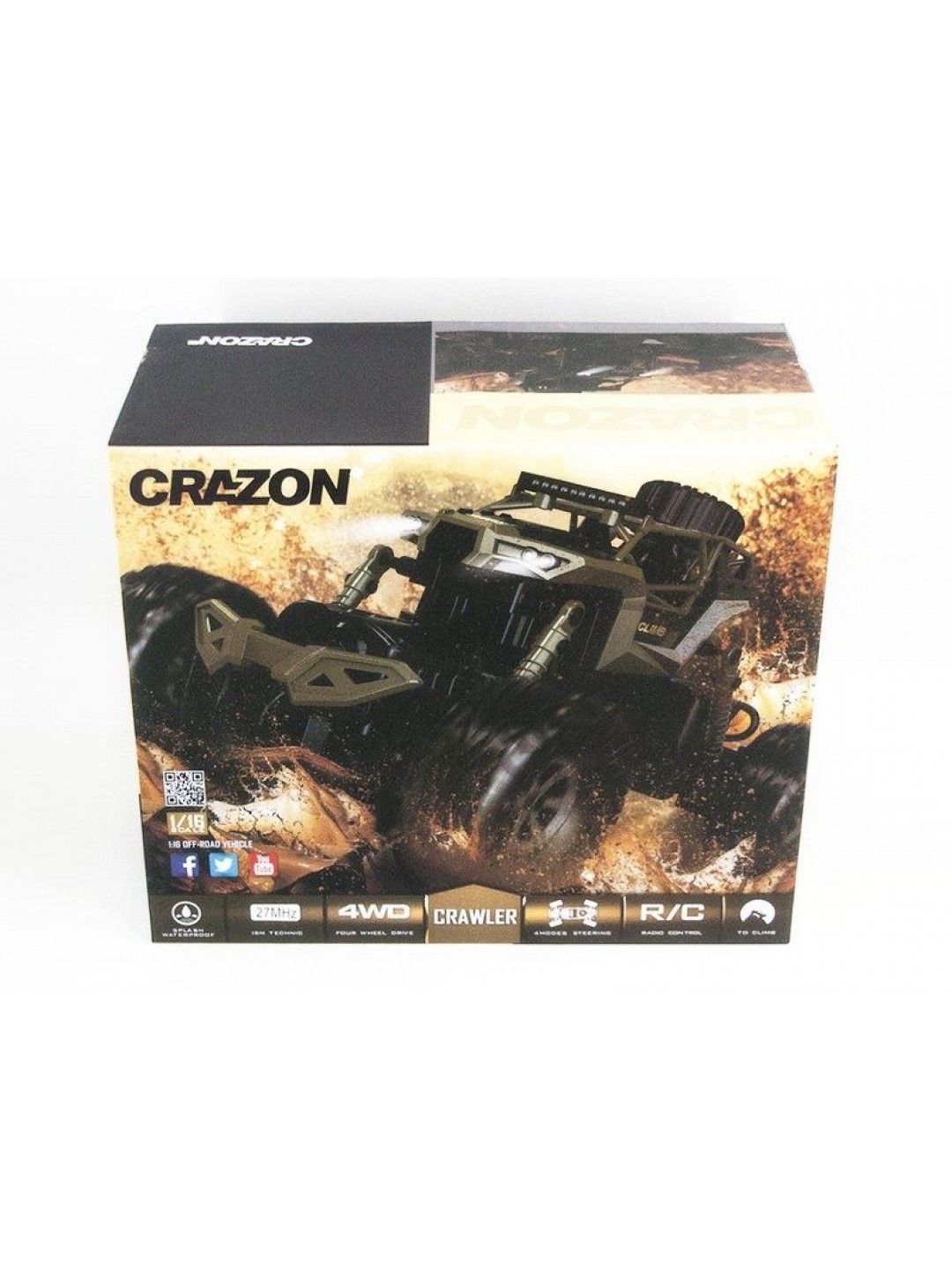 Р/У краулер-амфибия Crazon Crawler RTR 4WD 1:16 2.4G +акб