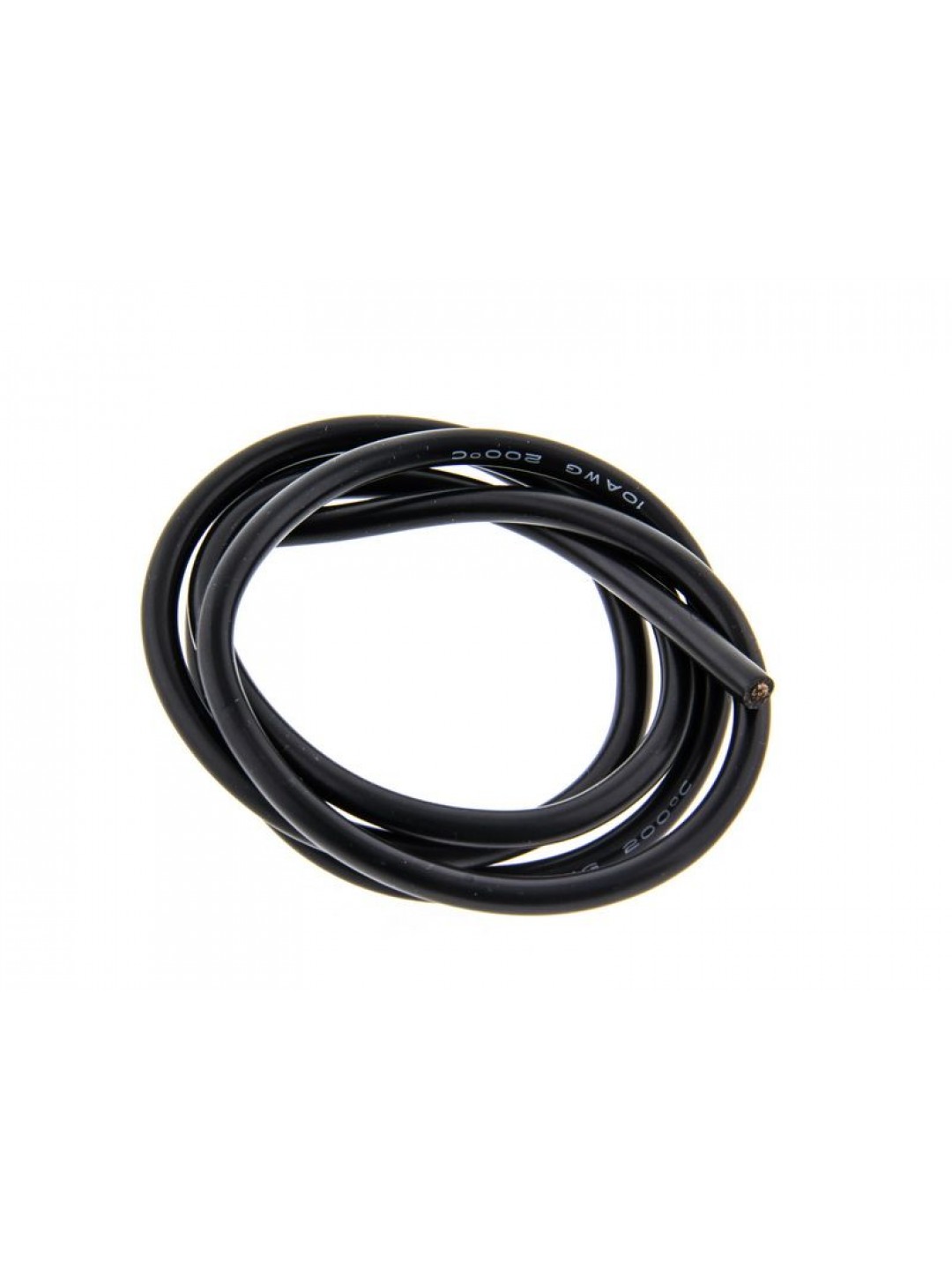 Провод AWG 10 (5,26кв.мм) силиконовый, многожильный, черный (1м/п)
