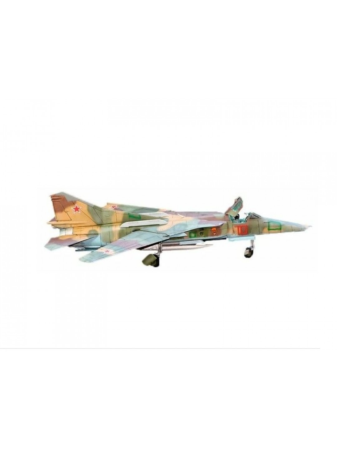 Сборная модель ZVEZDA Советский истребитель-бомбардировщик МиГ-27, 1/72