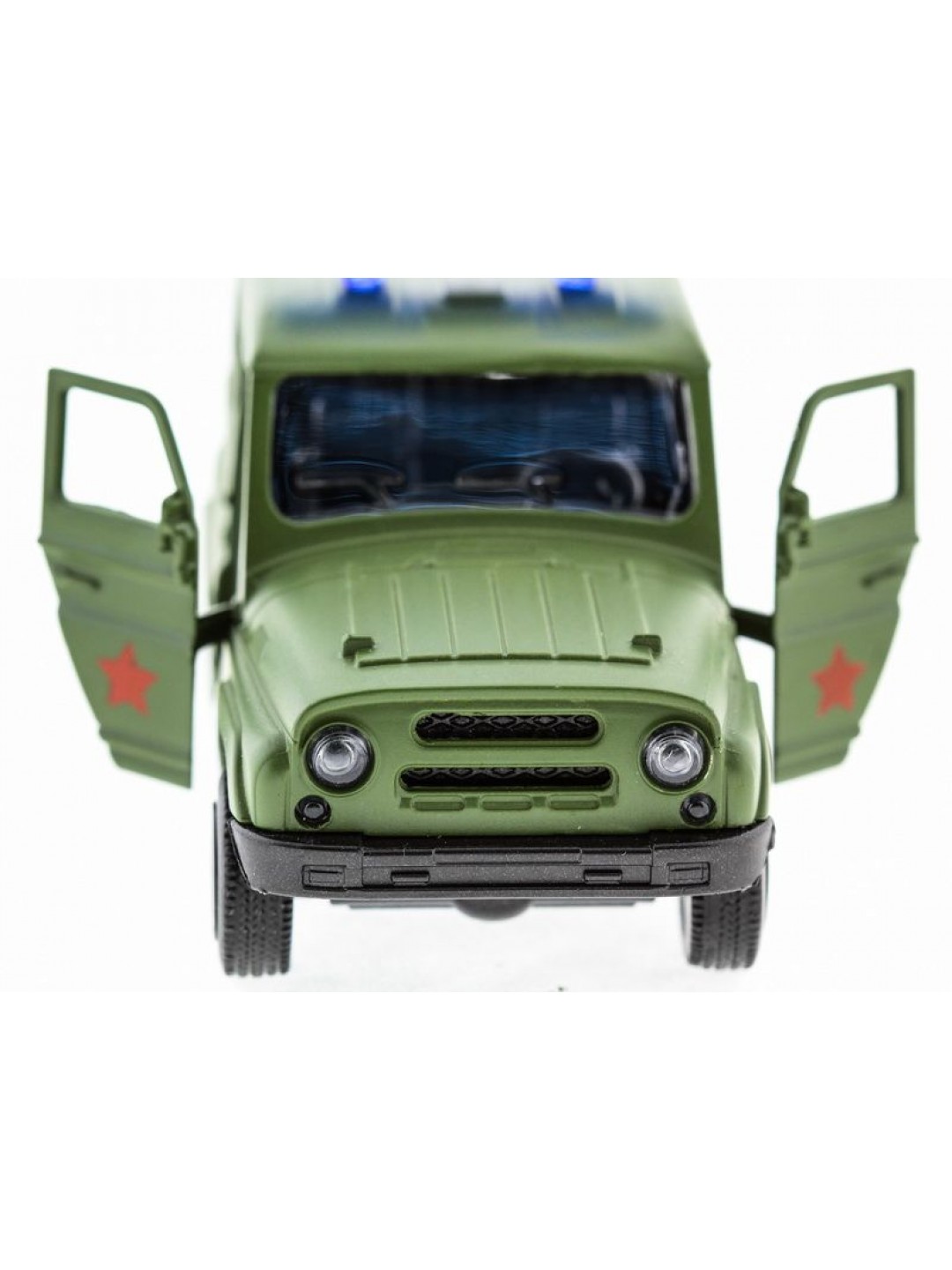 Машина "АВТОПАНОРАМА" инерц. УАЗ (армия) 1/50, в/к 12*7*5,5 см