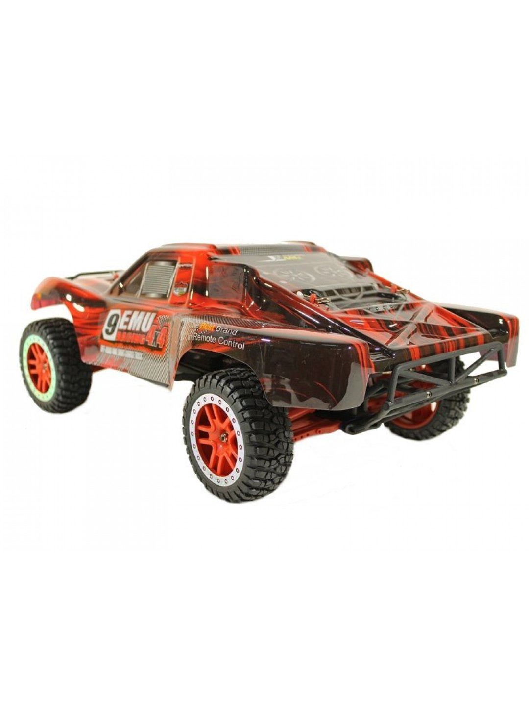 Радиоуправляемый шорт-корс Remo Hobby 9EMU Brushless (красный) 4WD 2.4G 1/8 RTR