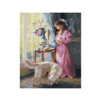 Картина по номерам с цветной схемой 40х50 УТРЕННЕЕ ЧАЕПИТИЕ (34 цвета) Картина по номерам с цветной схемой 40х50 УТРЕННЕЕ ЧАЕПИТИЕ (34 цвета)