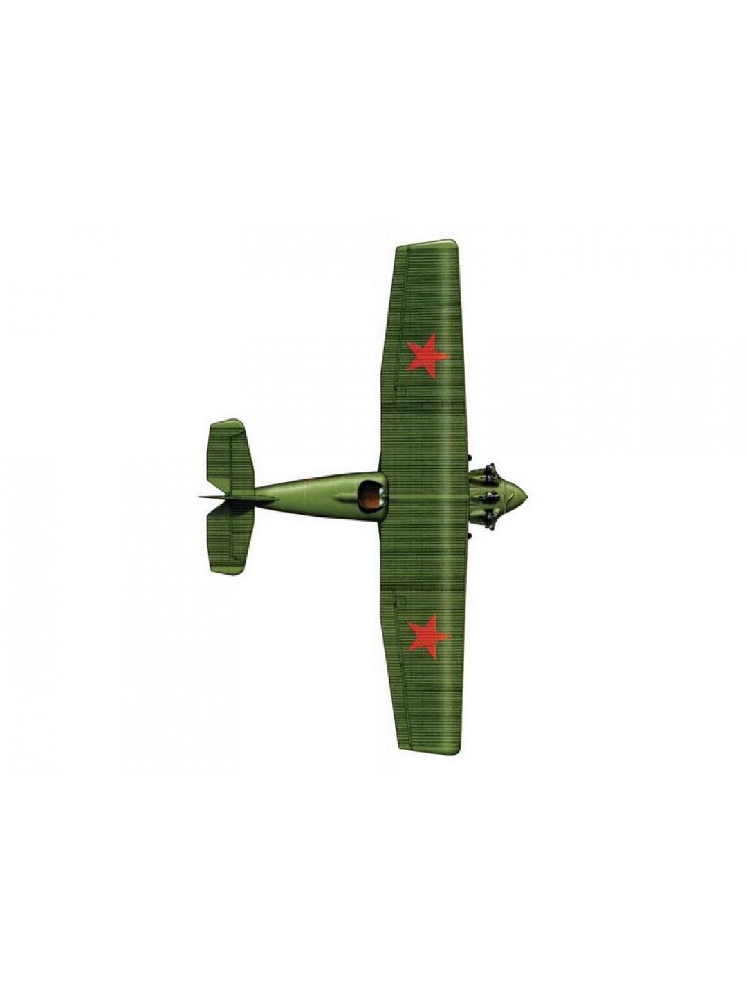 Сборная модель ZVEZDA Советский истребитель АНТ-5 (И-4, И-42), 1/72