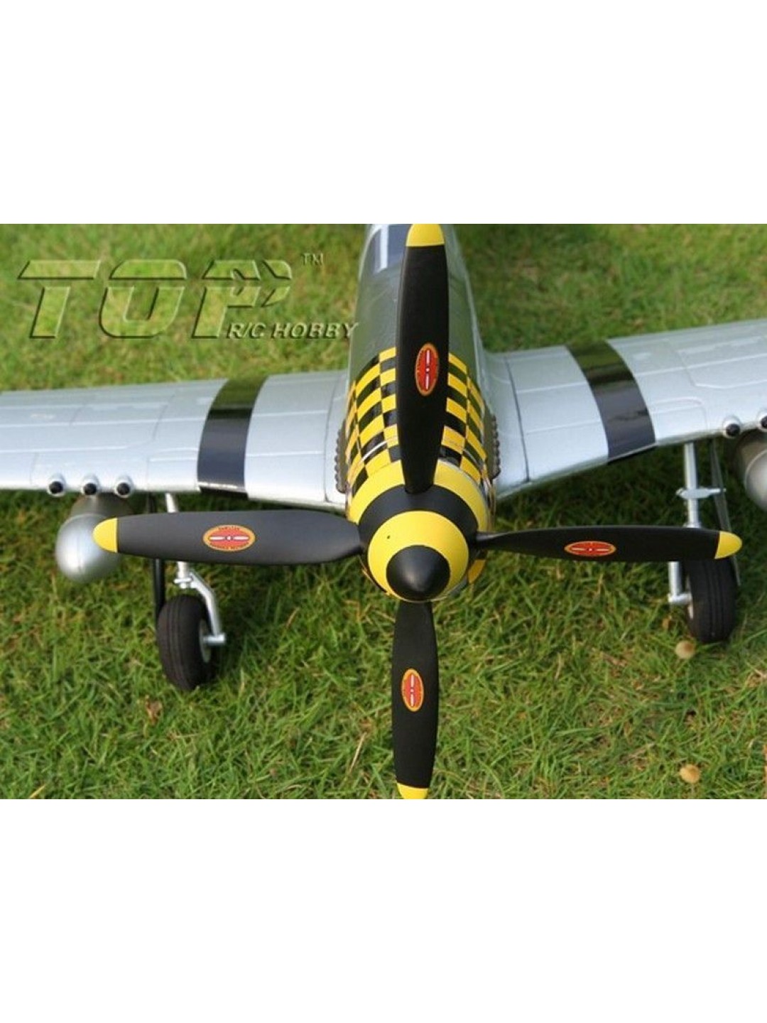 Радиоуправляемый самолет Top RC P-51D Pro желтый 750мм flight controller PNP
