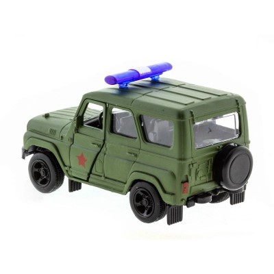 Машина "АВТОПАНОРАМА" инерц. УАЗ (армия) 1/50, в/к 12*7*5,5 см