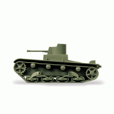 Сборная модель ZVEZDA Советский огнеметный танк Т-26, 1/100