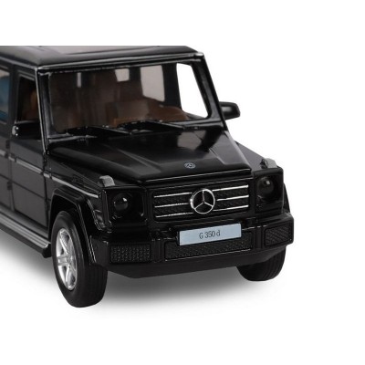 Машина "АВТОПАНОРАМА" Mercedes-Benz G350d, черный, 1/32, свет, звук, инерция, в/к 18*9*13,5 см