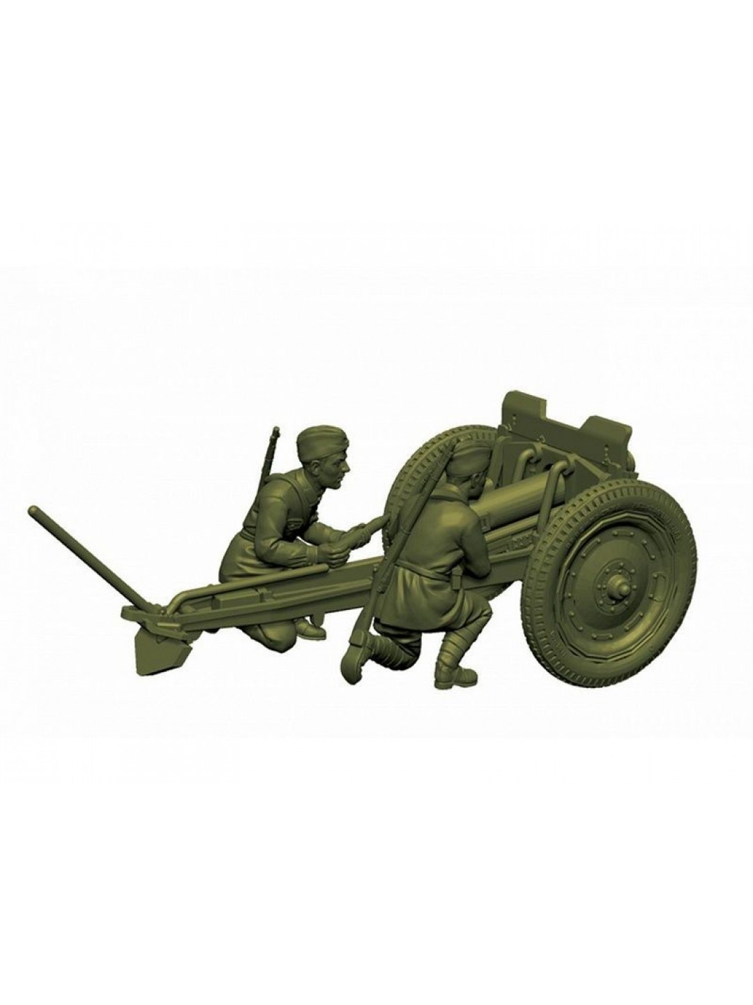 Сборные солдатики ZVEZDA Советская 76-мм полковая пушка, 1/72