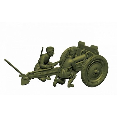 Сборные солдатики ZVEZDA Советская 76-мм полковая пушка, 1/72