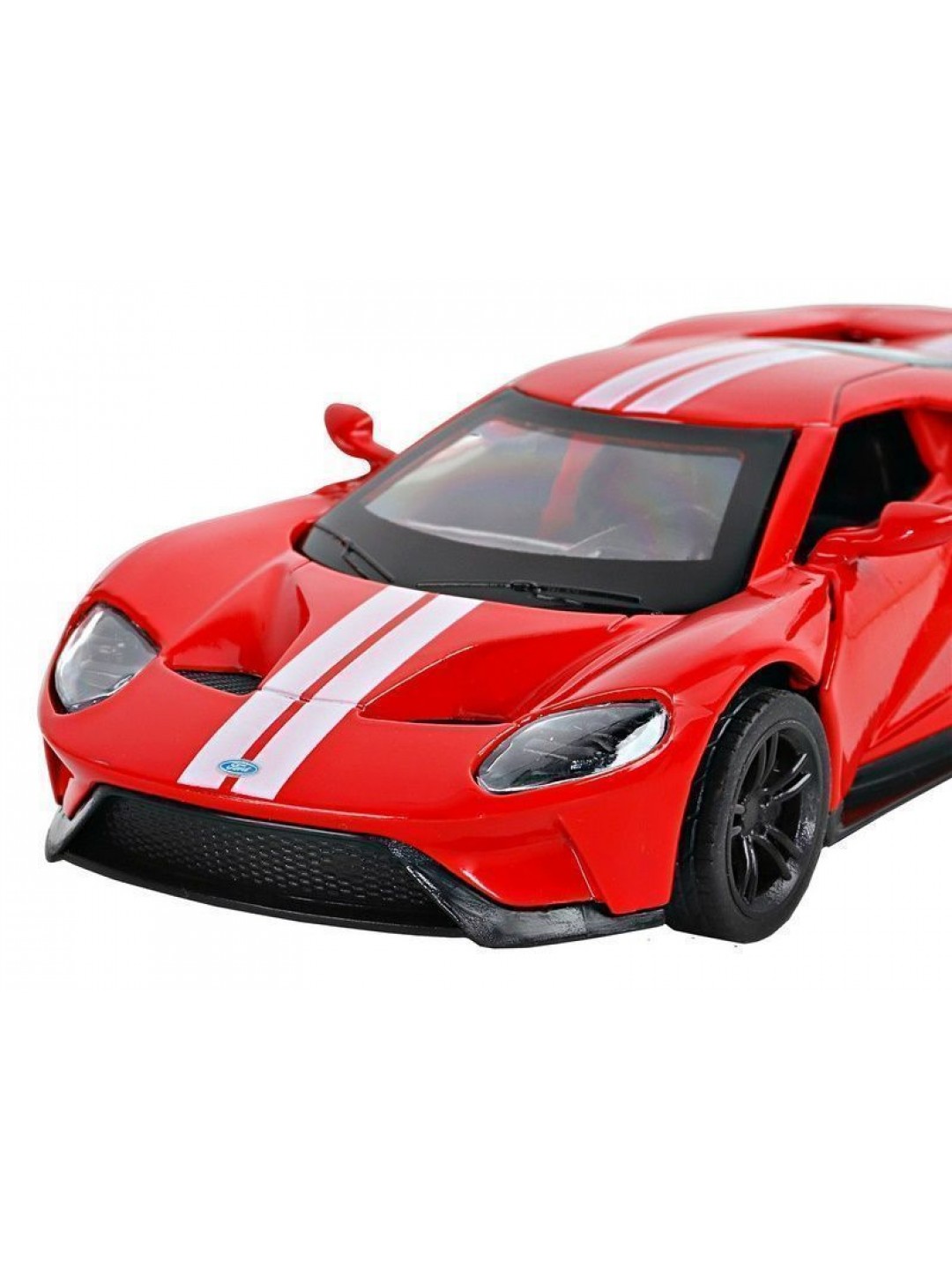 Машина "АВТОПАНОРАМА" Ford GT, красный, 1/42, инерция, откр. двери, в/к 17,5*12,5*6,5 см