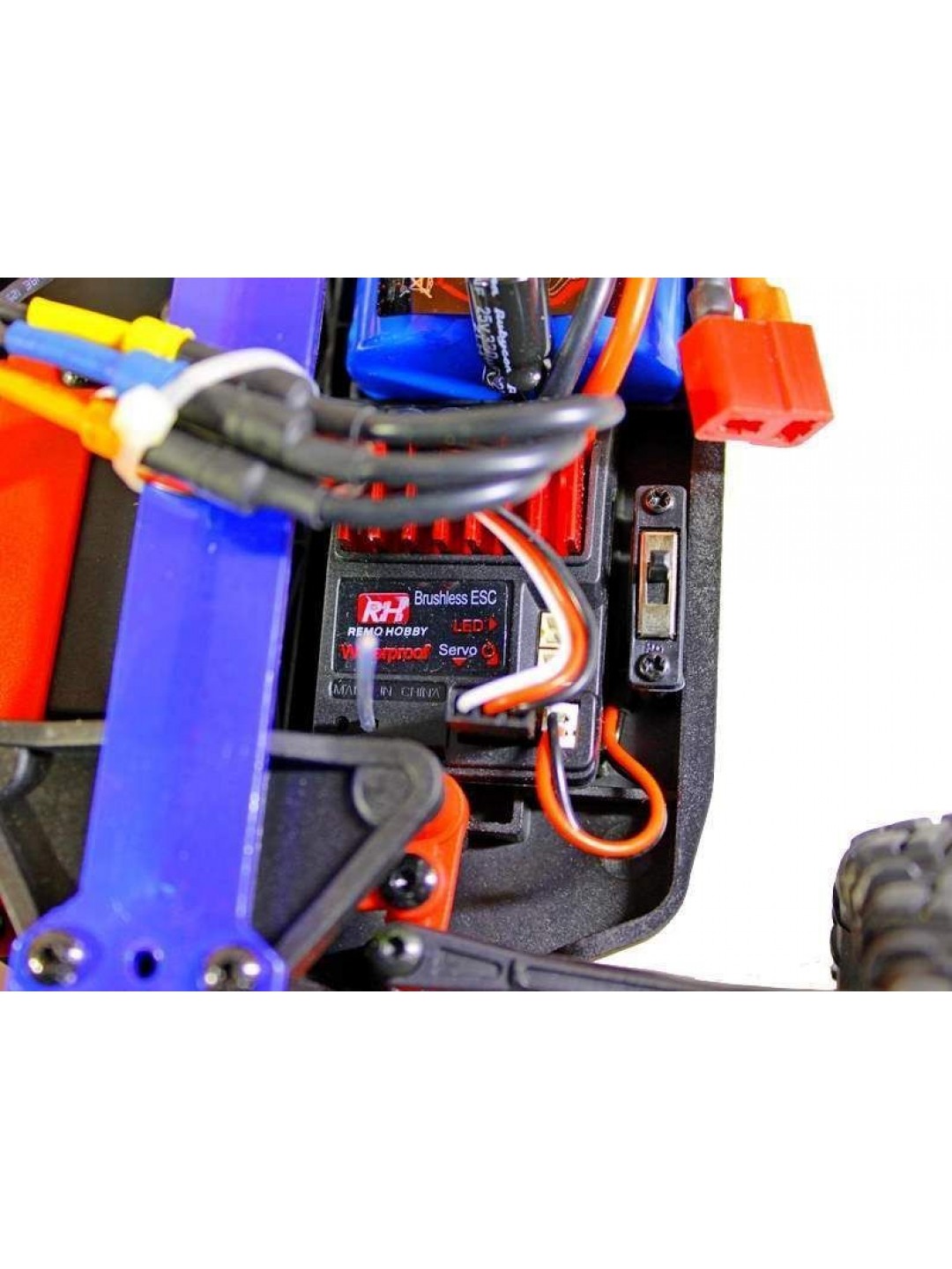 Радиоуправляемая трагги Remo Hobby S EVO-R Brushless UPGRADE (синяя) 4WD 2.4G 1/16 RTR