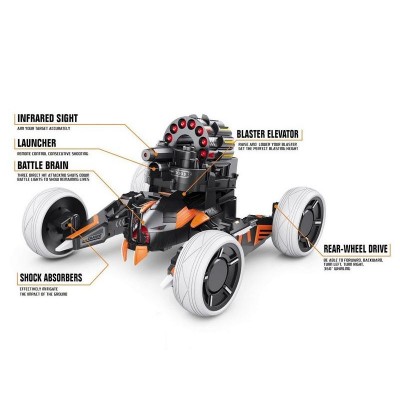 Р/У боевая машина Universe Chariot, лазер, ракеты, голубая, Ni-Mh и З/У, 2.4G