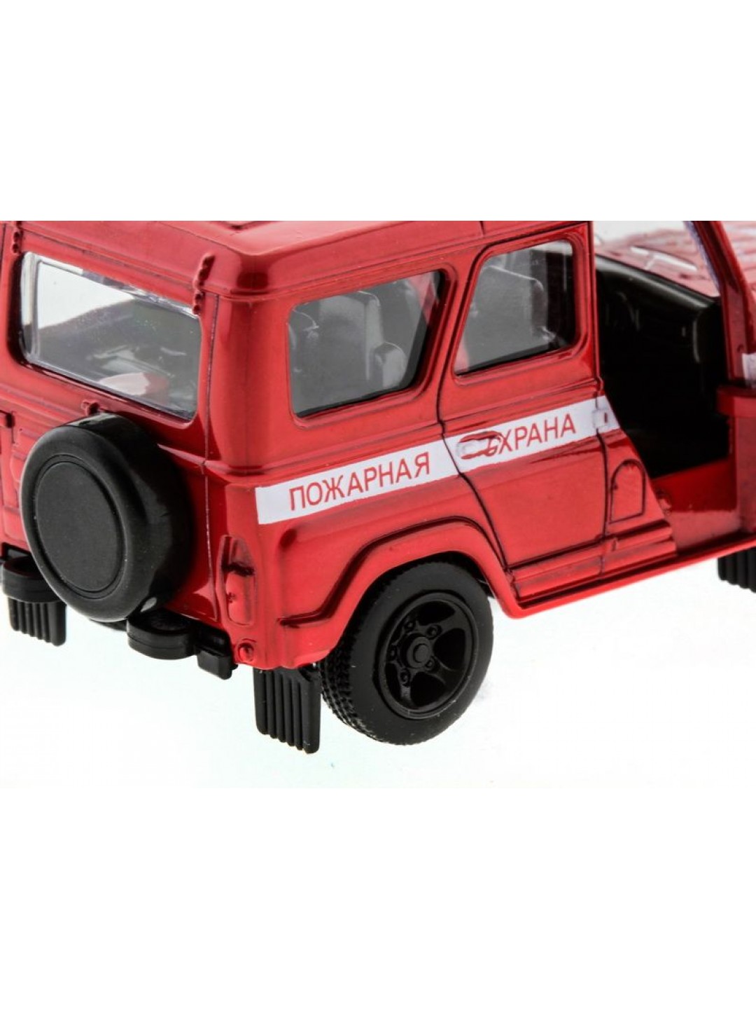 Машина "АВТОПАНОРАМА" инерц. УАЗ-469 (пожарная) 1/50, в/к 12*7*5,5 см