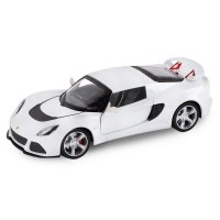 Машина "АВТОПАНОРАМА" Lotus Exige S, белый, 1/22, свет, звук, в/к 24,5*12,5*10,5 см