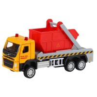 Машина "АВТОПАНОРАМА" VOLVO FM "Мусоровоз", желтый-красный, 1/72, инерция, в/к 17,5*13*6,5 см Машина "АВТОПАНОРАМА" VOLVO FM "Мусоровоз", желтый-красный, 1/72, инерция, в/к 17,5*13*6,5 см
