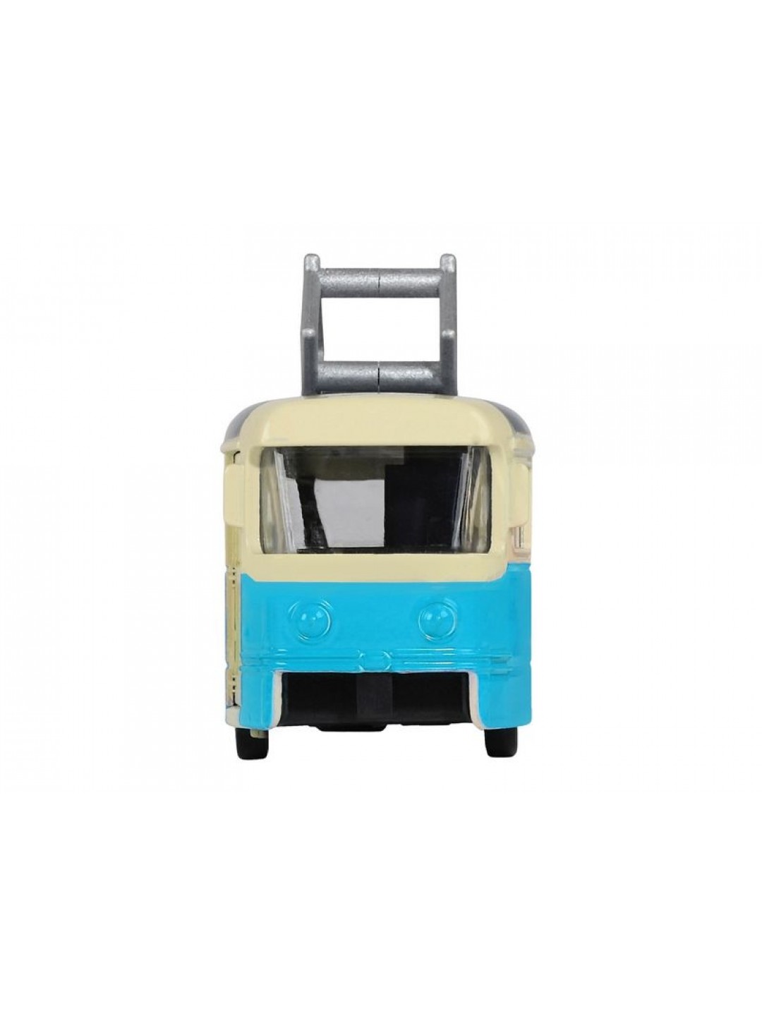 Трамвай "Автопанорама", синий, 1/90, свет, звук, инерция, в/к 22*13,5*5,8 см
