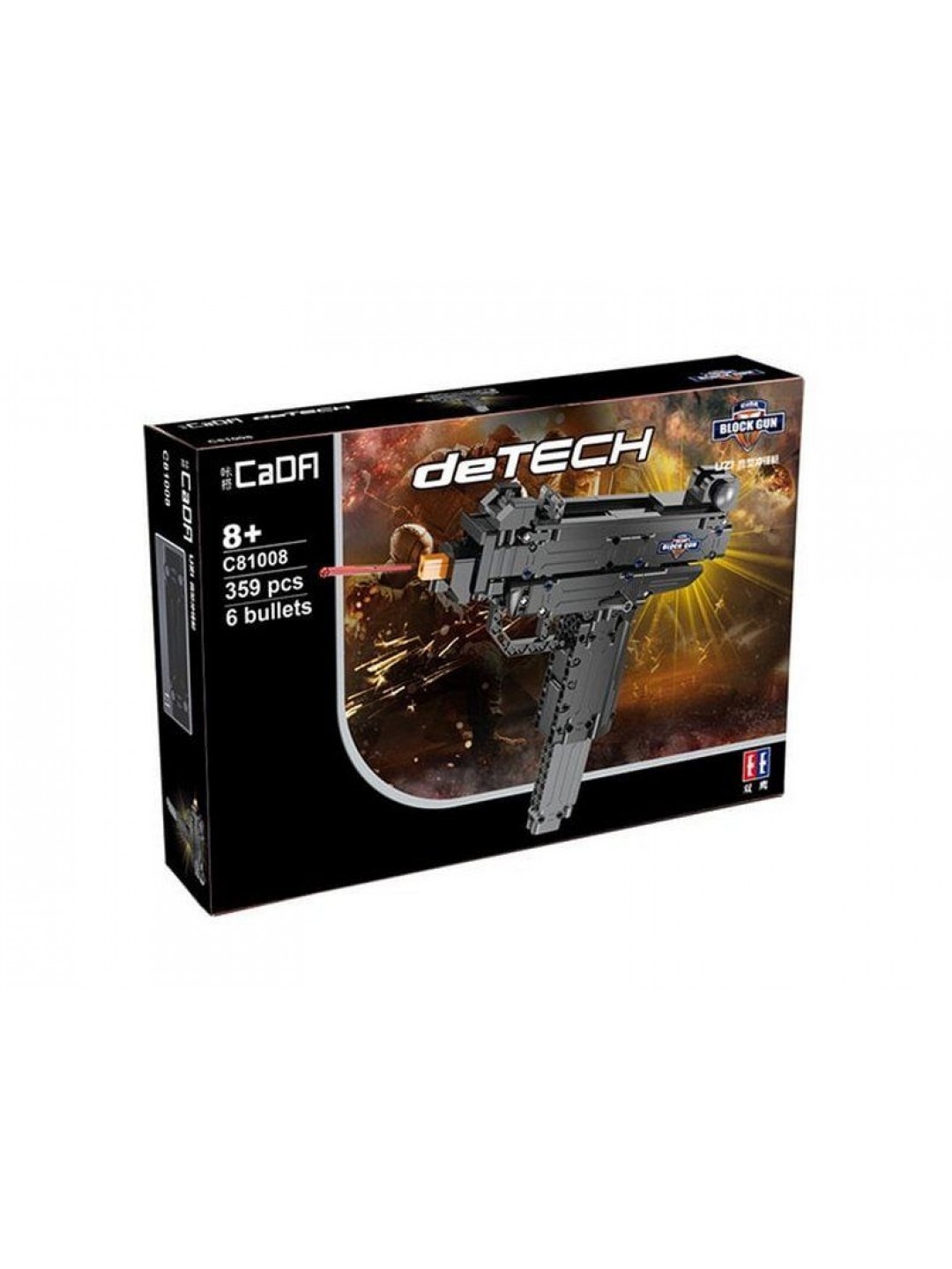 Конструктор CADA deTech пистолет-пулемет Micro Uzi (359 деталей)