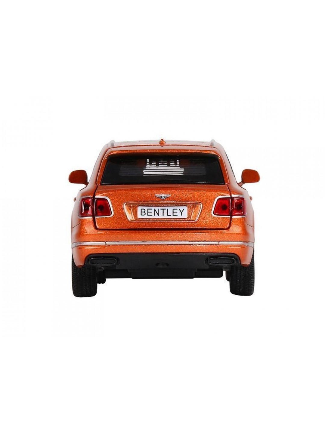 Машина "АВТОПАНОРАМА" Bentley Bentayga, оранжевый, 1/34, свет, звук, инерция, в/к 17,5*13,5*9 см