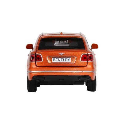 Машина "АВТОПАНОРАМА" Bentley Bentayga, оранжевый, 1/34, свет, звук, инерция, в/к 17,5*13,5*9 см