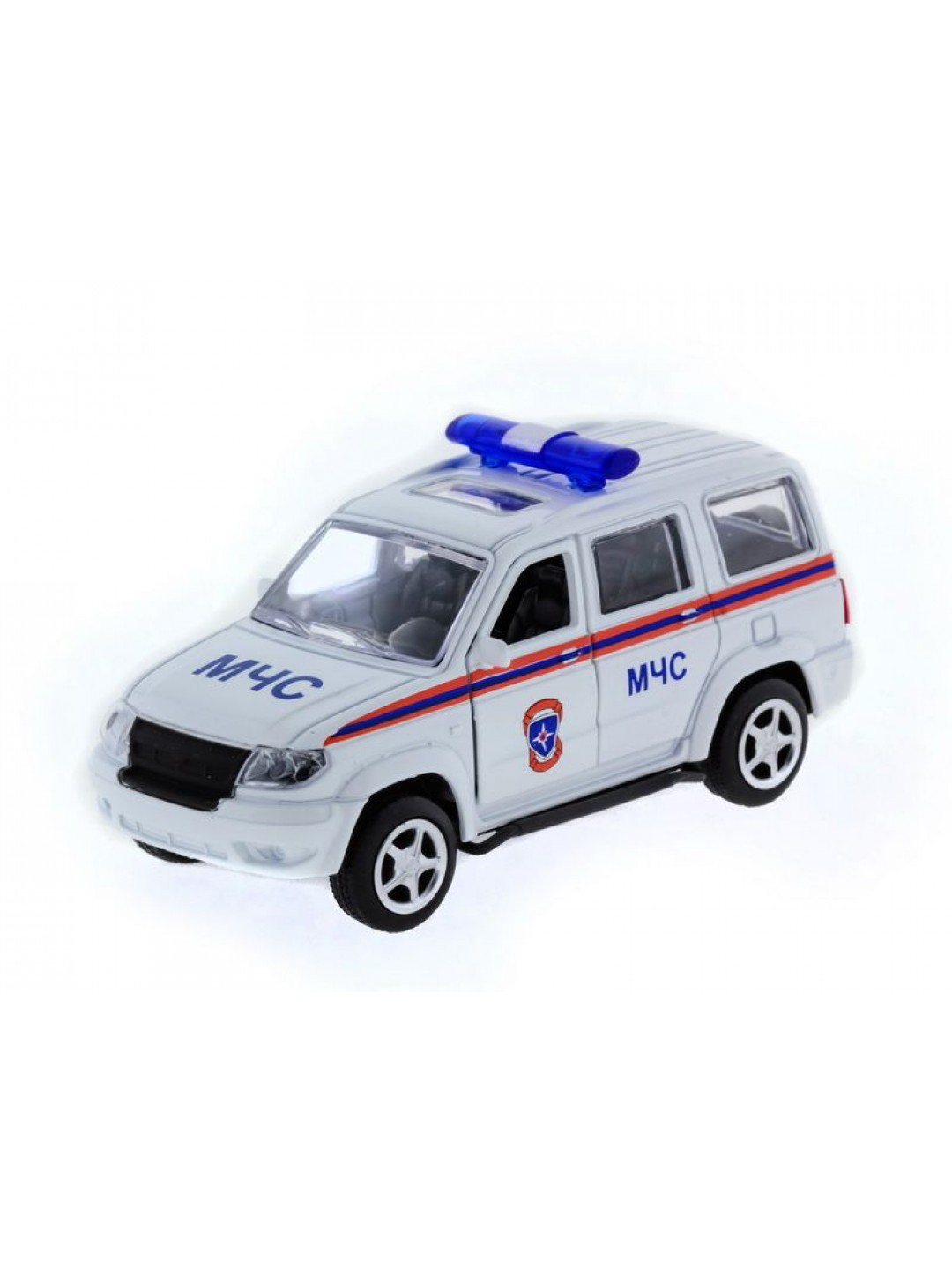 Машина "АВТОПАНОРАМА" инерц. УАЗ Патриот (МЧС) 1/50,  в/к 12*7*5,5 см