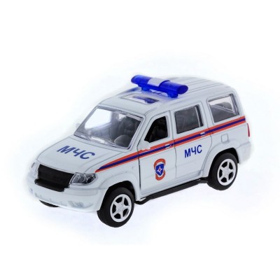 Машина "АВТОПАНОРАМА" инерц. УАЗ Патриот (МЧС) 1/50,  в/к 12*7*5,5 см