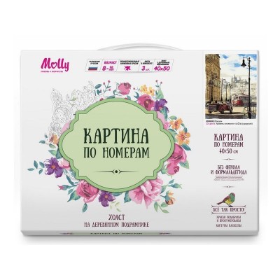 Картина по номерам 40х50 Лондон (22 цвета)