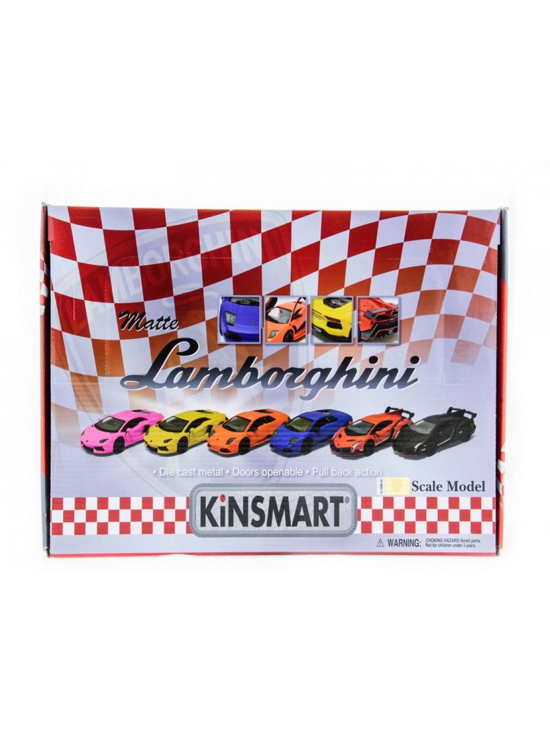 Машина Kinsmart 1:36 Matte Lamborghini в асс. инерция (1/12шт.) б/к