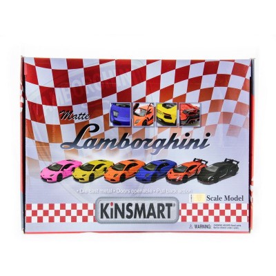 Машина Kinsmart 1:36 Matte Lamborghini в асс. инерция (1/12шт.) б/к