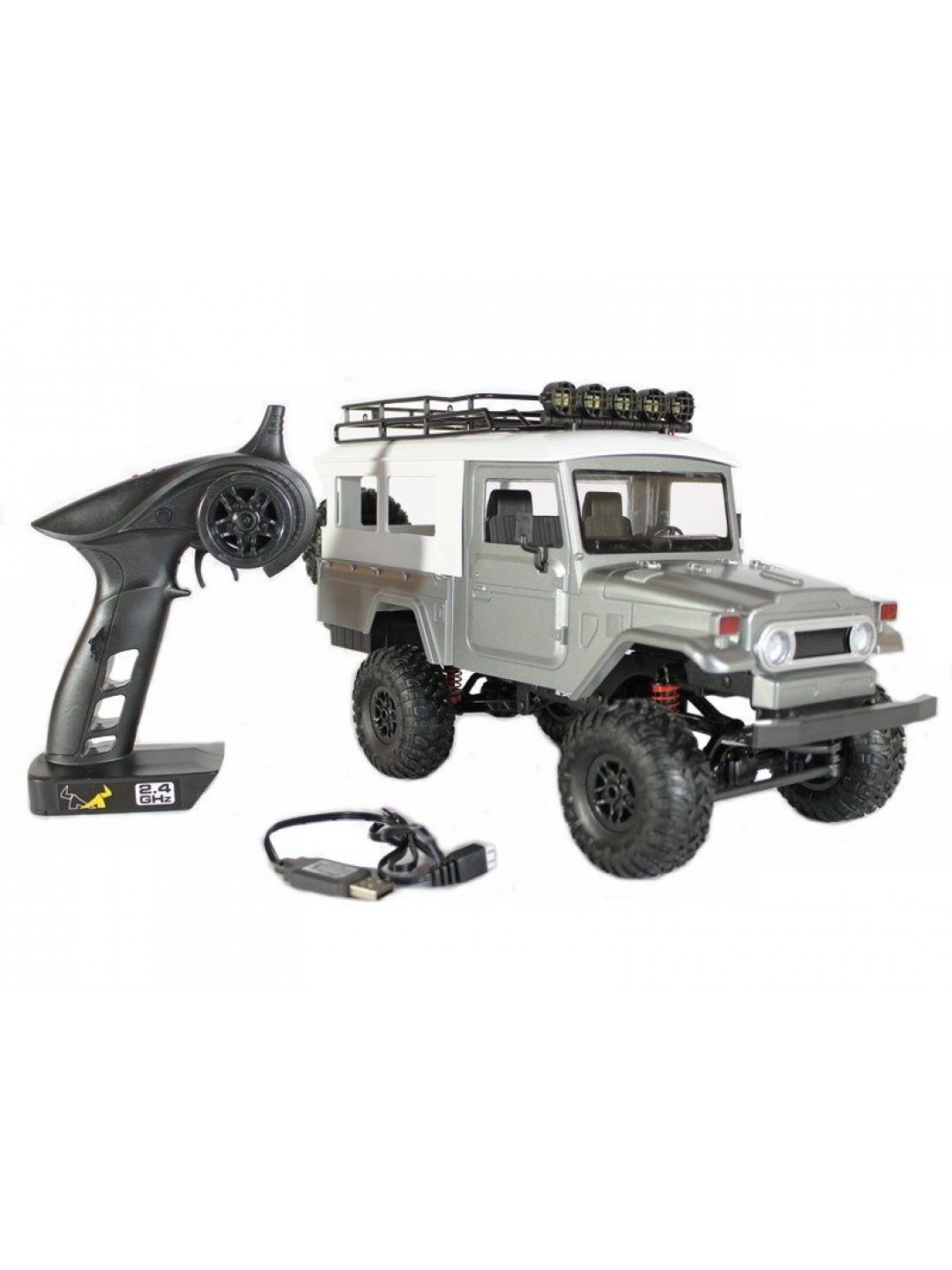 Радиоуправляемая машина MN MODEL японский внедорожник FJ45 (серый) 4WD 2.4G 1/12 RTR