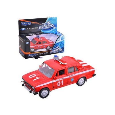Машина Autotime "LADA 2106" пожарная охрана 1:36