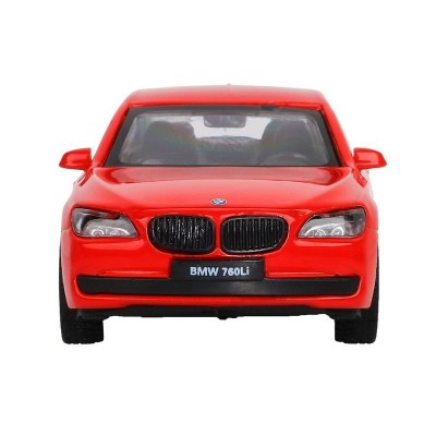 Машина "АВТОПАНОРАМА" BMW 760 LI, красный, 1/46, инерция, в/к 17,5*12,5*6,5 см