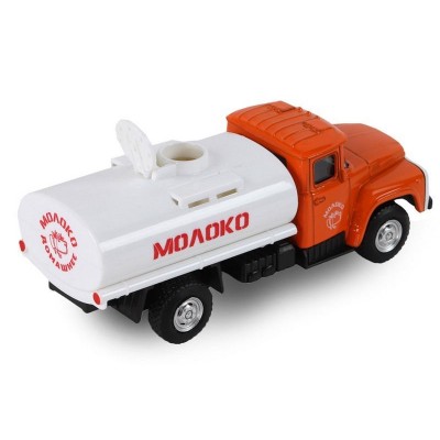 Машина "АВТОПАНОРАМА" "Молоко", 1:52, цвет оранжевый, инерция, в/к 16,1*6,1*7,6 см