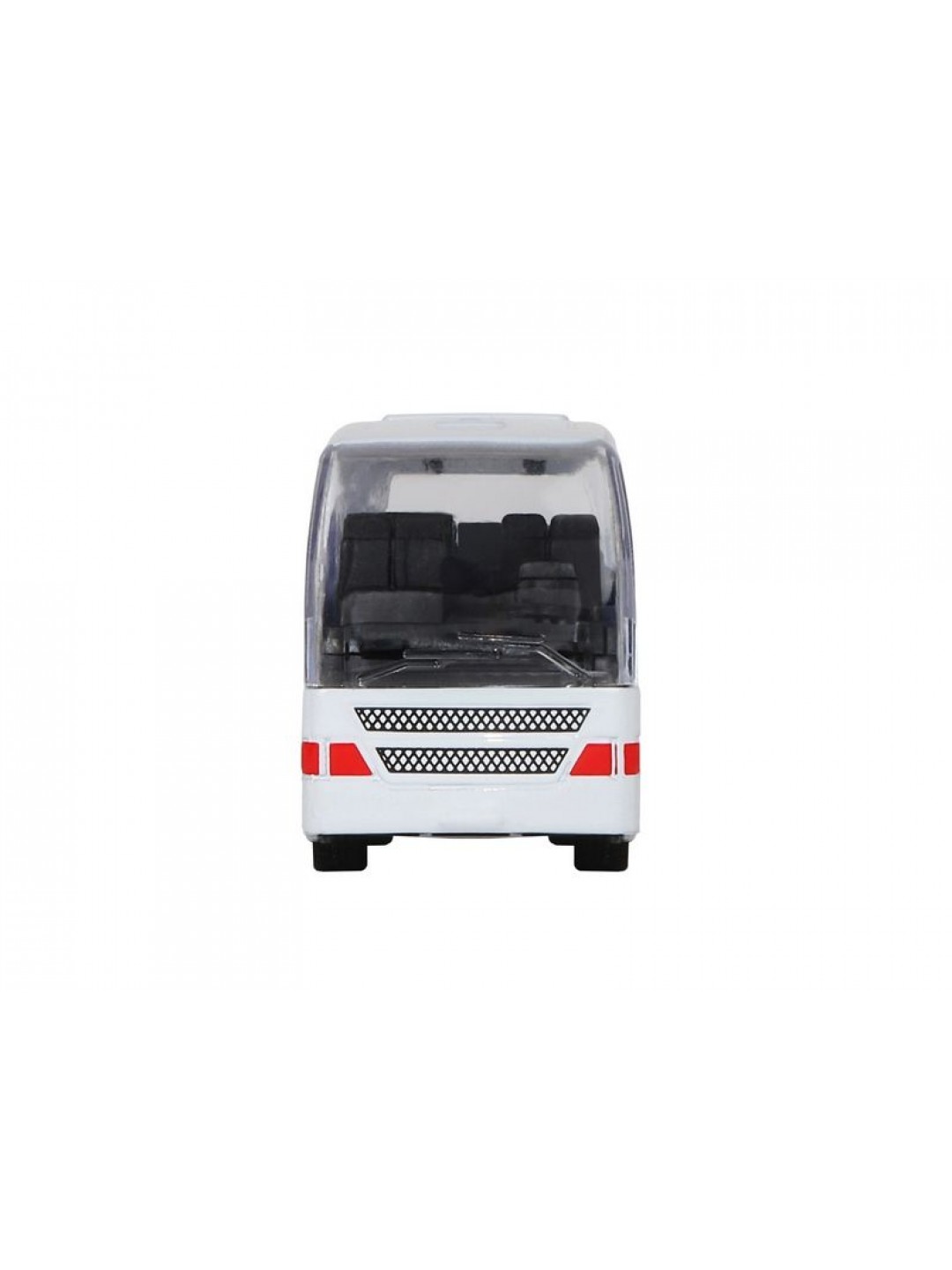 Автобус "Автопанорама", белый, 1/90, свет, звук, инерция, в/к 22*13,5*5,8 см