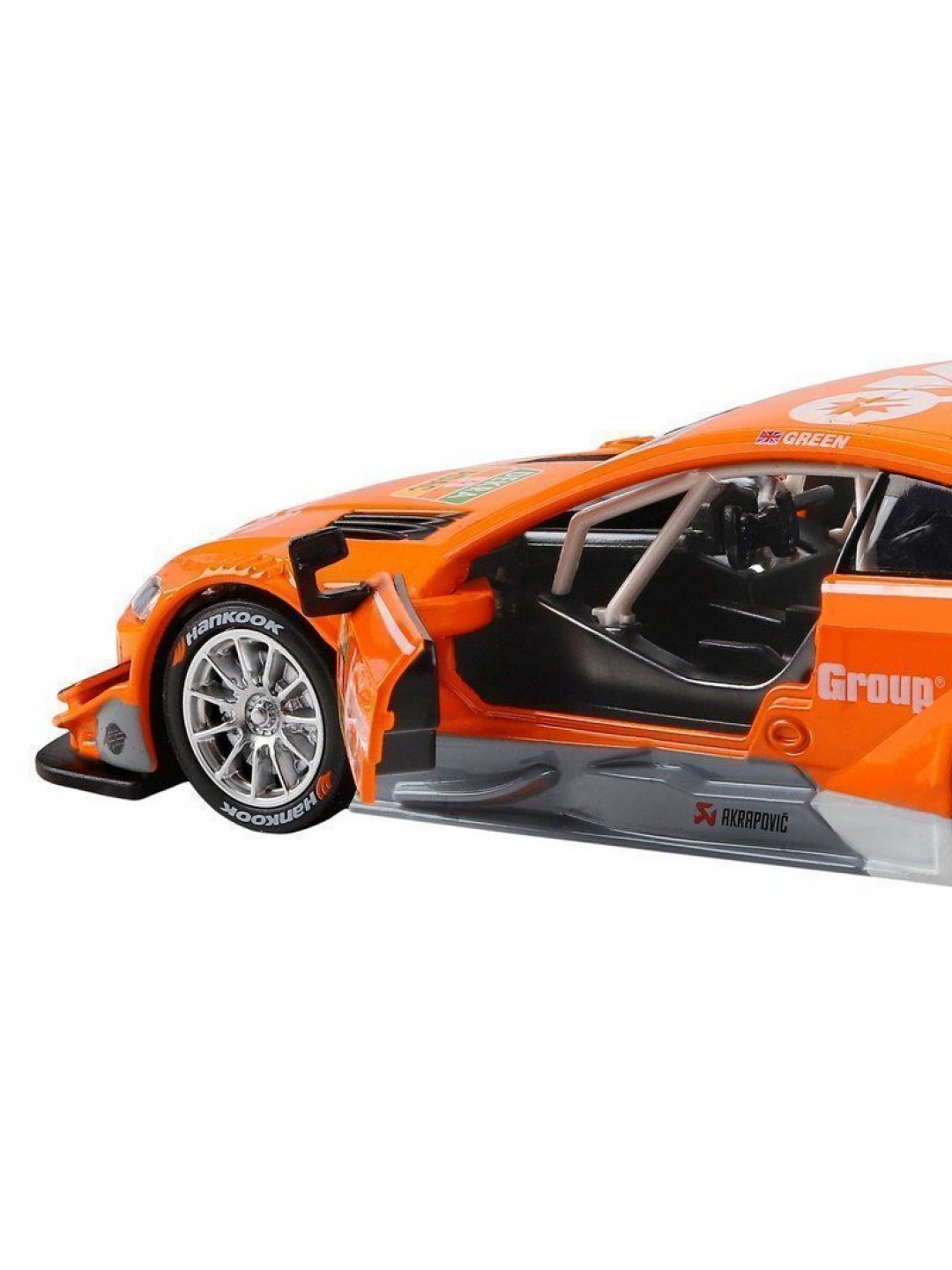 Машина "АВТОПАНОРАМА" Audi RS 5 DTM,оранжевый, 1/32, свет, звук, инерция, в/к 17,5*13,5*9 см