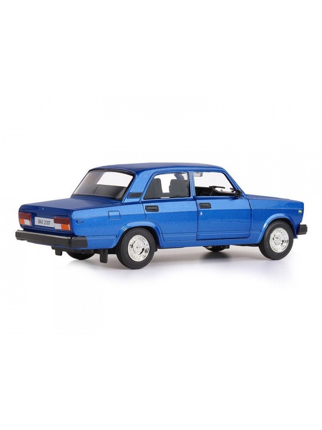 Машина "АВТОПАНОРАМА" ВАЗ 2107, 1/24, синий, инерция, в/к 24,5*12,5*10,5 см