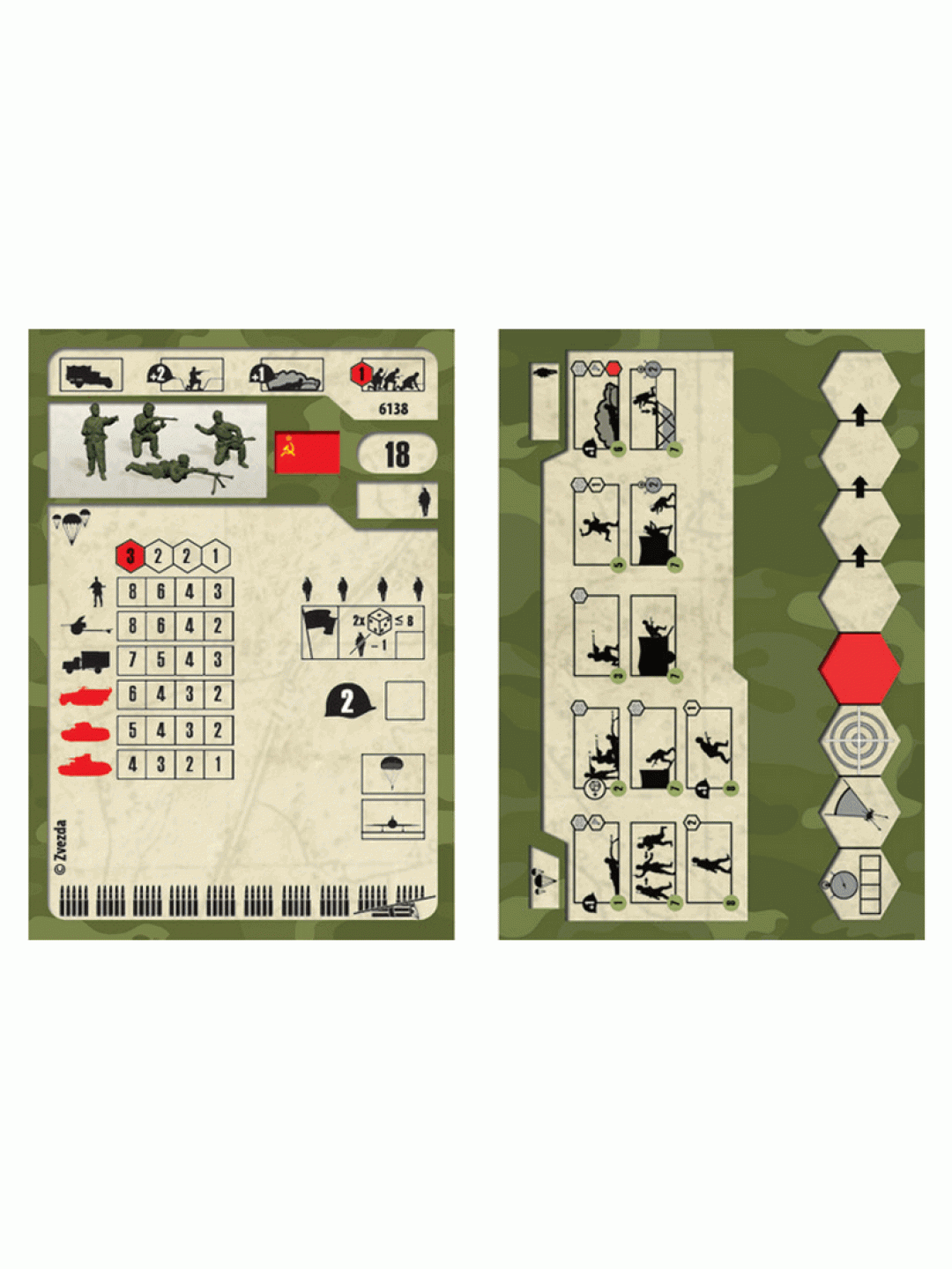 Сборные солдатики ZVEZDA Советские парашютисты 1941-43гг, 1/72