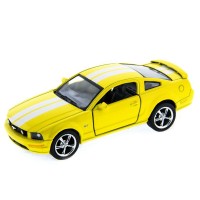 Машина Kinsmart 1:38 Ford Mustang GT с полосками инерция (1/12шт.) б/к Машина Kinsmart 1:38 Ford Mustang GT с полосками инерция (1/12шт.) б/к