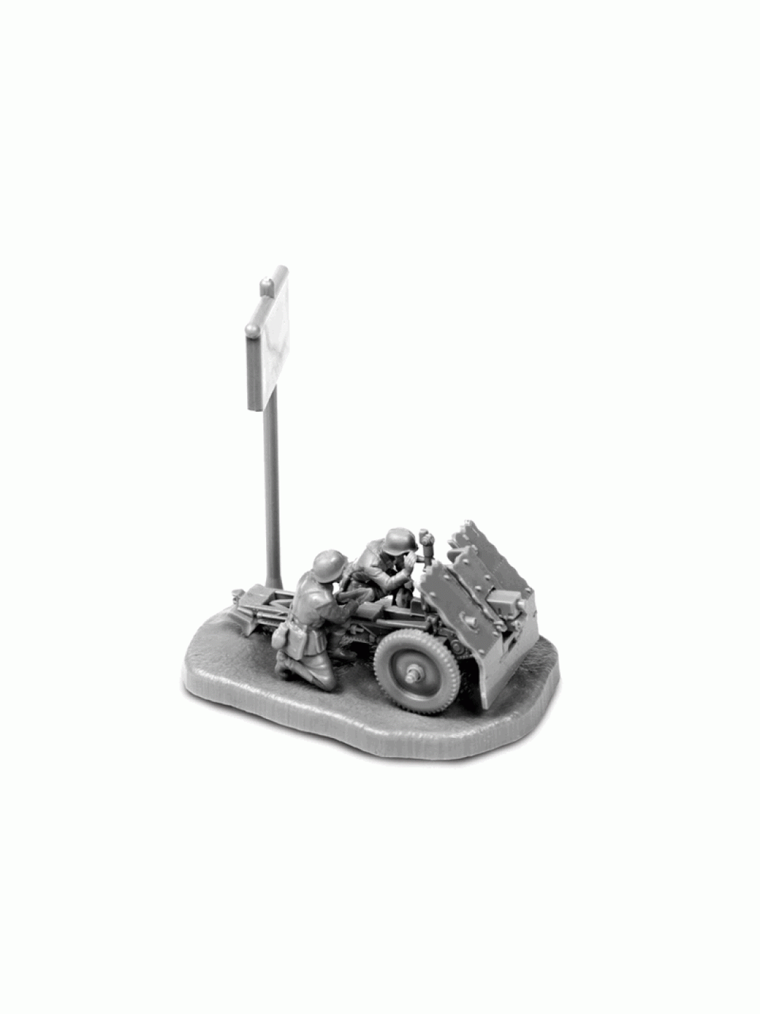 Сборные солдатики ZVEZDA Немецкое 75-мм пехотное орудие с расчетом, 1/72