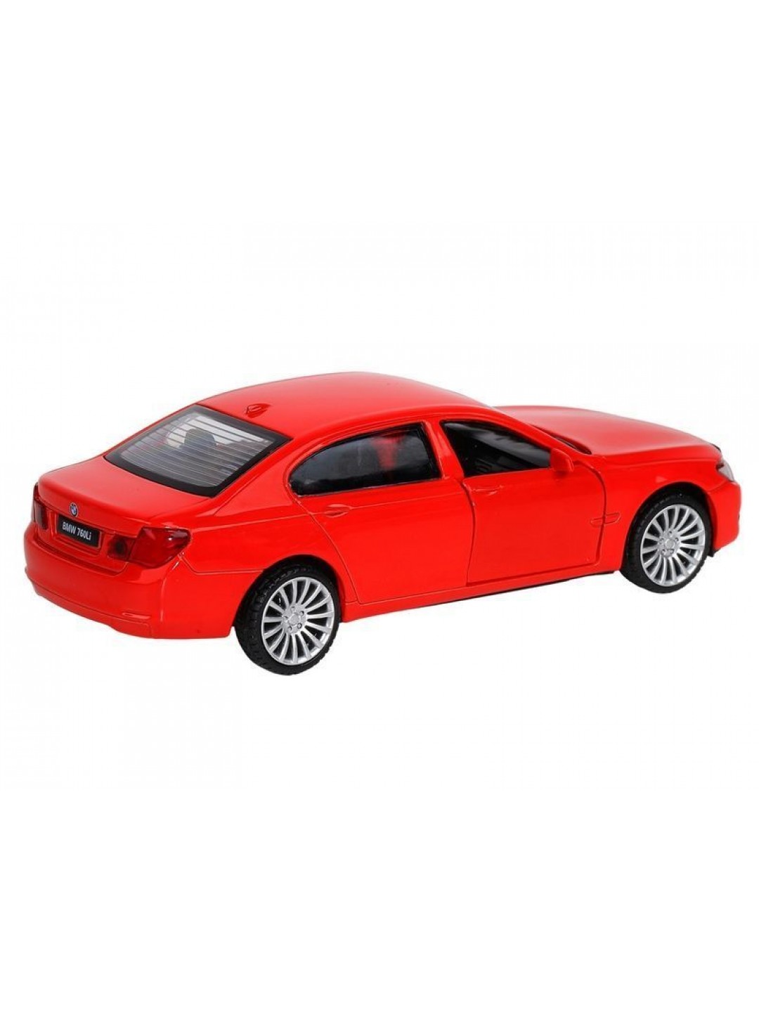 Машина "АВТОПАНОРАМА" BMW 760 LI, красный, 1/46, инерция, в/к 17,5*12,5*6,5 см