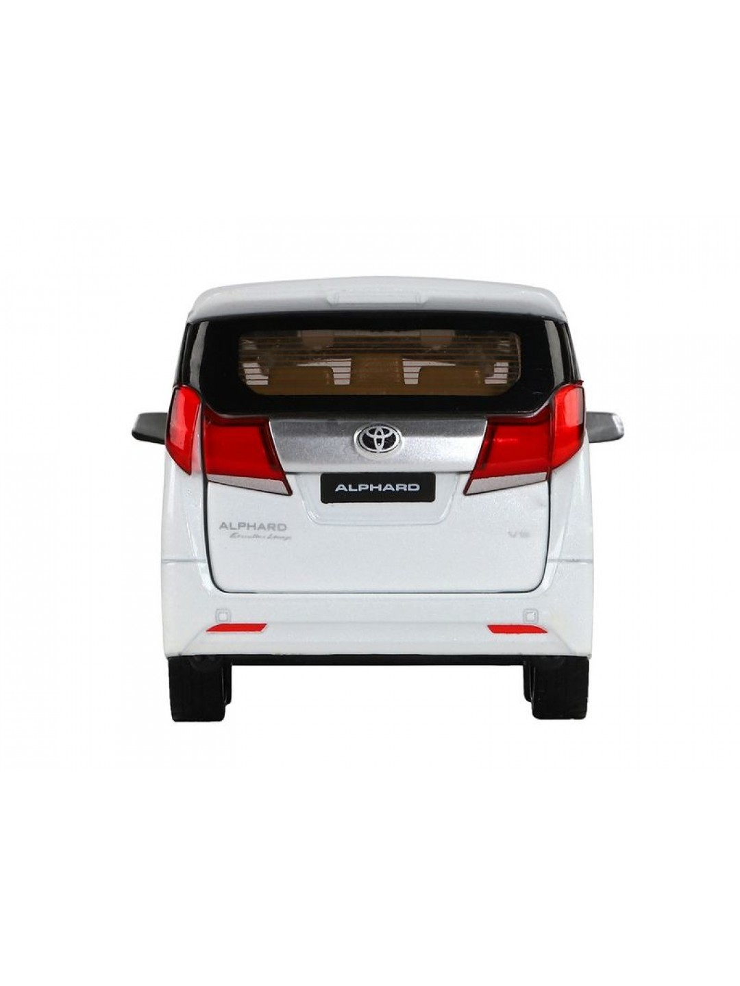 Машина "АВТОПАНОРАМА" Toyota Alphard, белый, 1/29, свет, звук, инерция, в/к 20*10*11 см