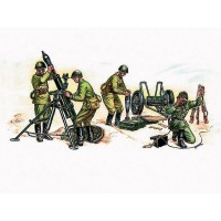 Сборная модель ZVEZDA Советский 120-мм миномёт с расчетом, 1/35